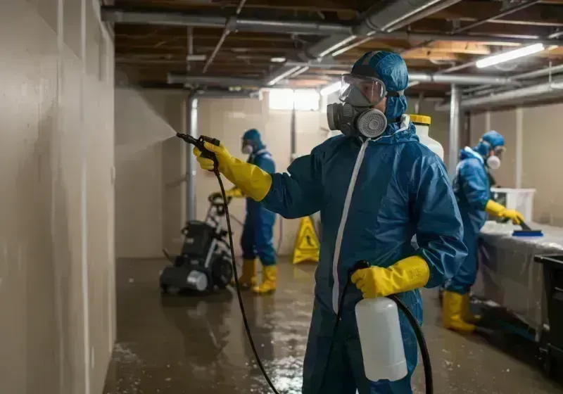 Basement Sanitization and Antimicrobial Treatment process in Menifee, CA